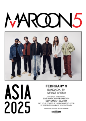 Maroon 5 Asia 2025 - Bangkok